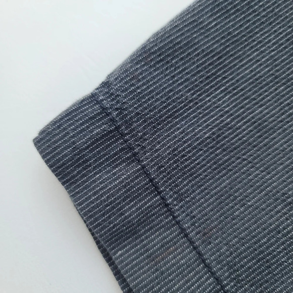 Old Navy Boys Black Gray Striped Flat Front Chino Shorts Adjastable Waist sz 7 - Picture 6 of 9